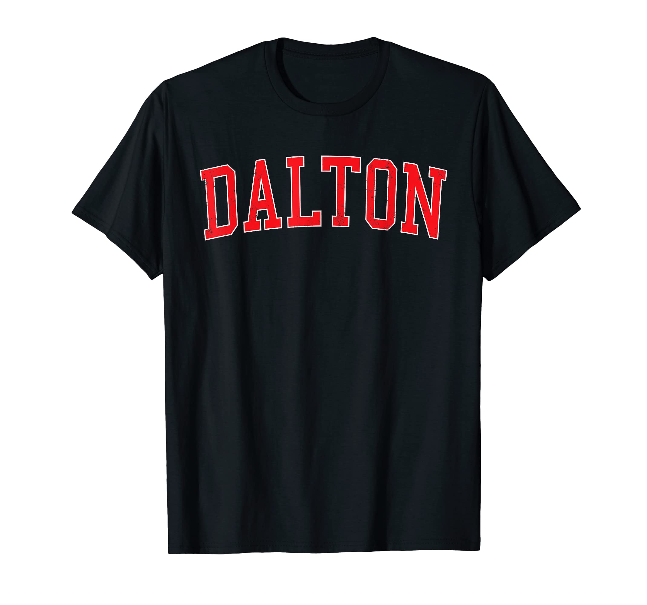 Dalton Ga Varsity Red Text T-Shirt - Minimalist Print Unisex - T-Shirt, Sweatshirt, Hoodie