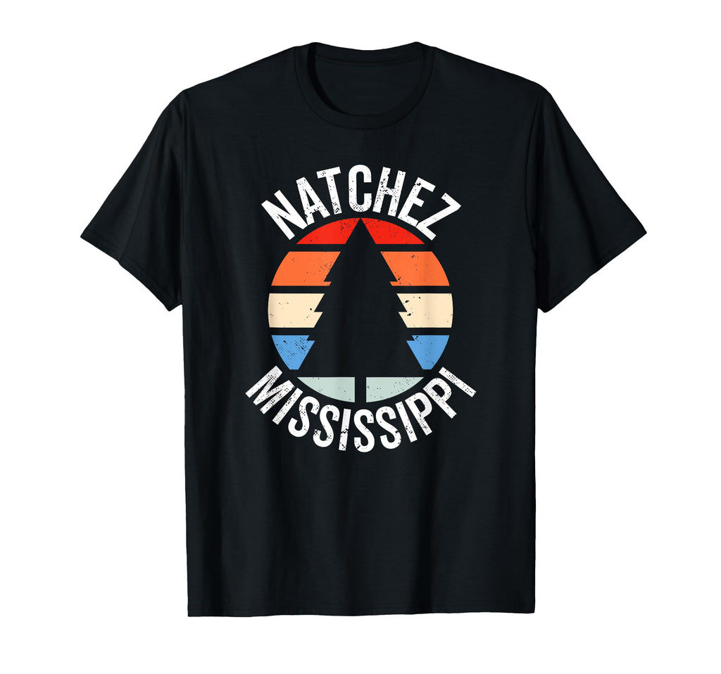 Natchez Mississippi Ms 80S 70S T-Shirt - Casual Everyday Wear Men Women - T-Shirt, Sweatshirt, Hoodie