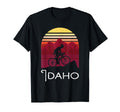 Idaho Mountain Biking Sunset Idaho Biking T-Shirt - Minimalist Print Unisex - T-Shirt, Sweatshirt, Hoodie