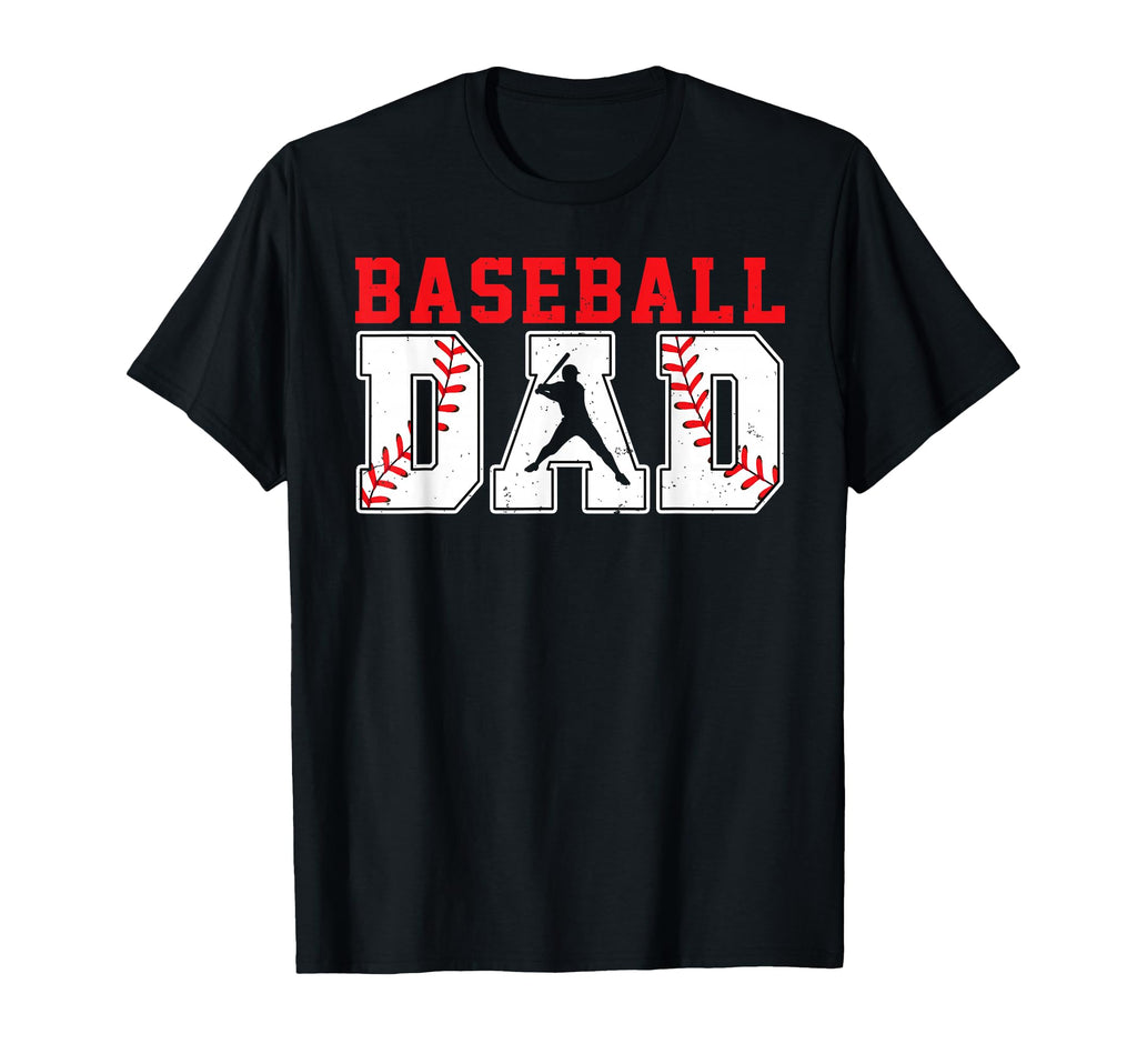 Proud Baseball Dad Papa Daddy Sport T-Shirt - Graphic Print Men Women - T-Shirt, Sweatshirt, Hoodie