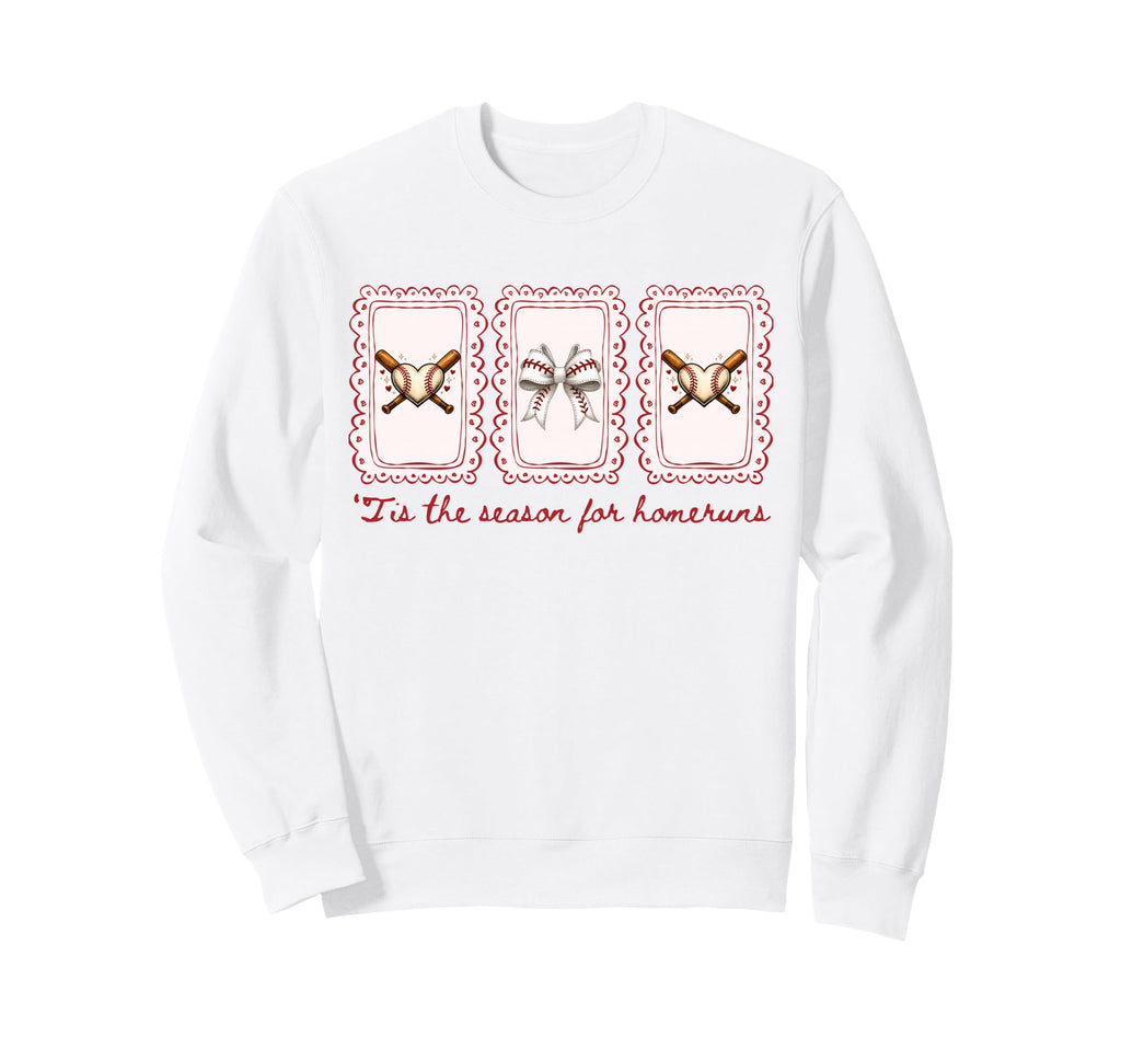 Baseball Mama Tis Season Homeruns Sweatshirt - Trendy Graphic Men Women - T-Shirt, Sweatshirt, Hoodie