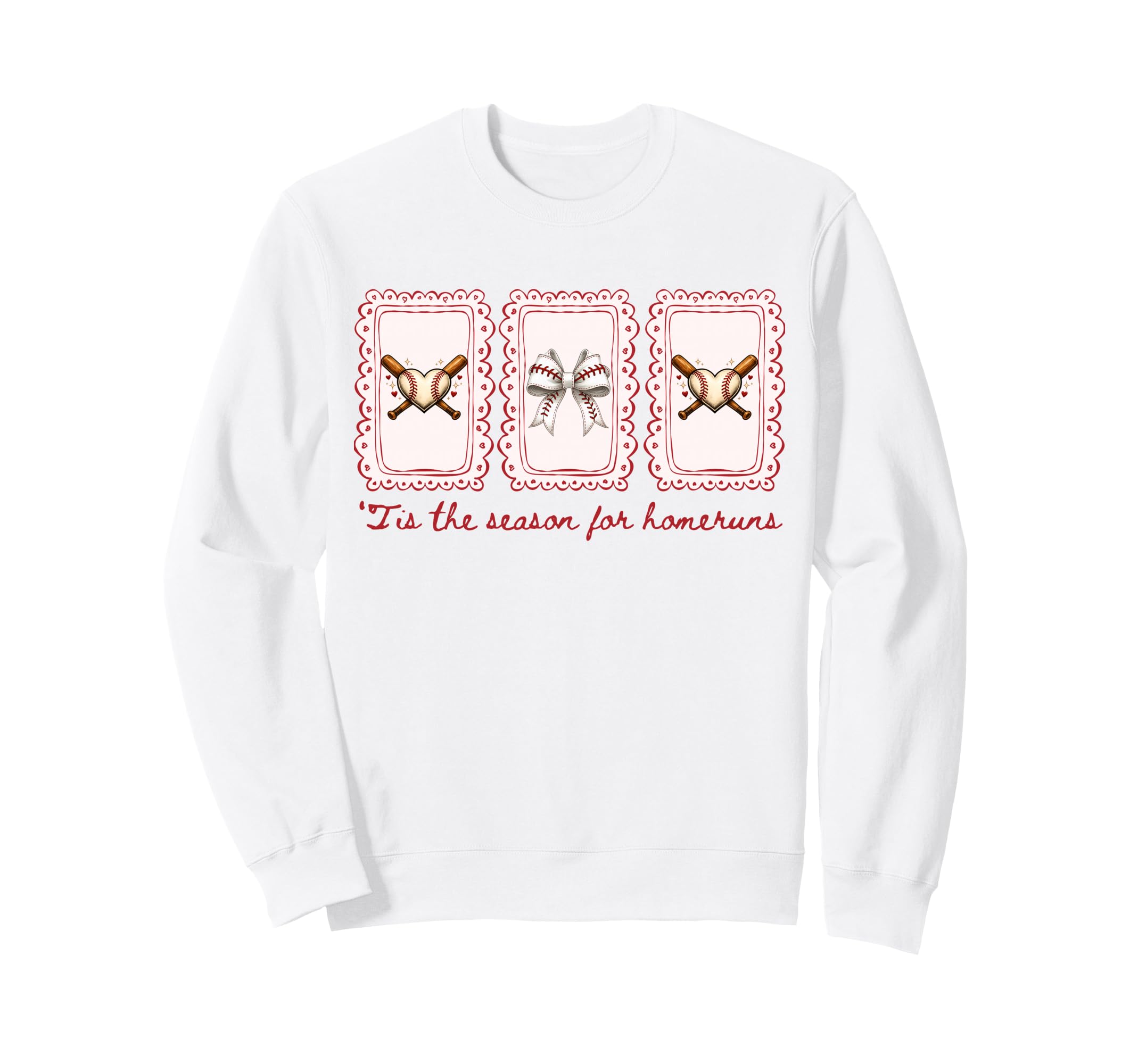 Baseball Mama Tis Season Homeruns Sweatshirt - Trendy Graphic Men Women - T-Shirt, Sweatshirt, Hoodie