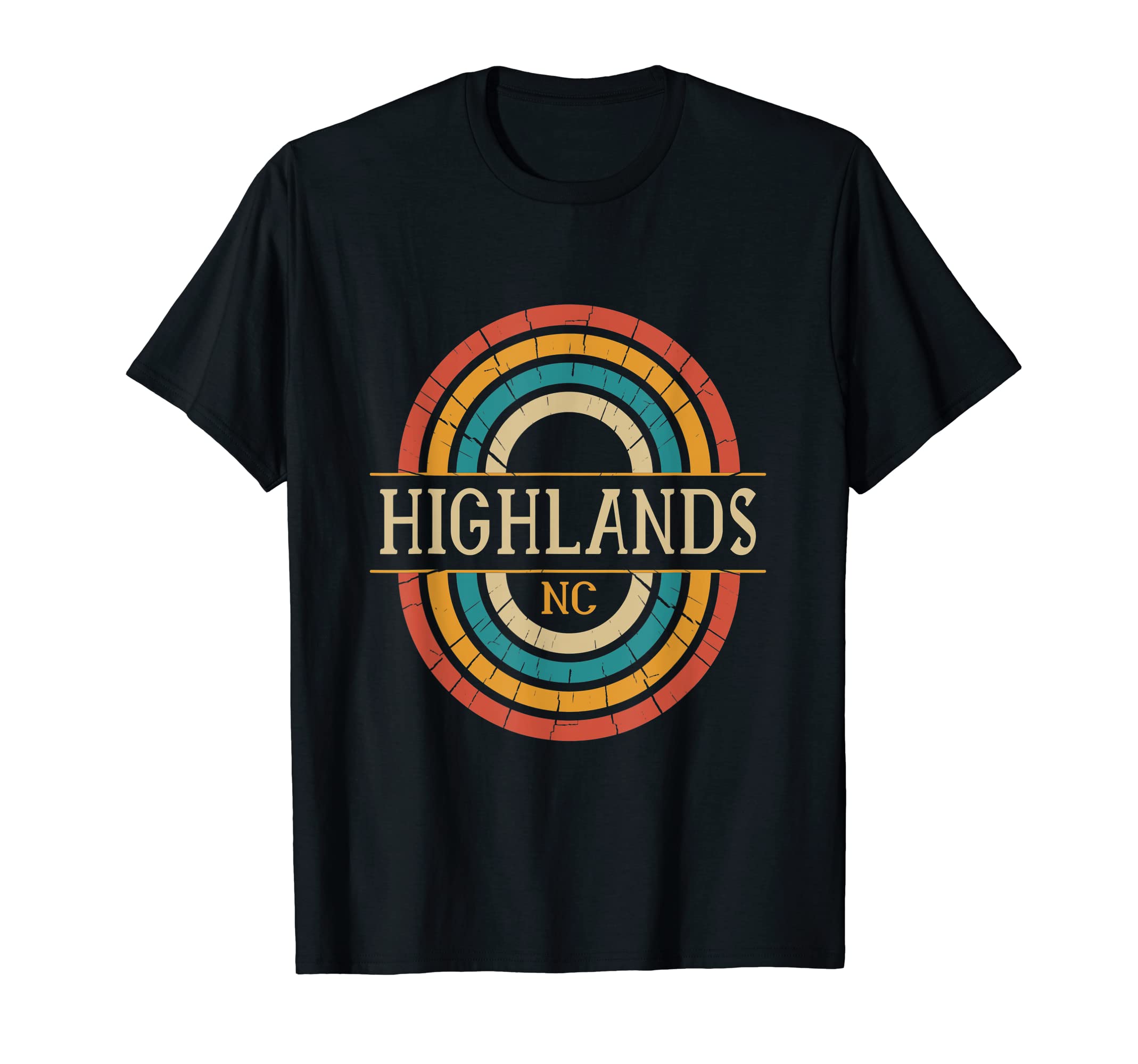 Highlands North Carolina Nc Distressed T-Shirt - Streetwear Style Unisex - T-Shirt, Sweatshirt, Hoodie