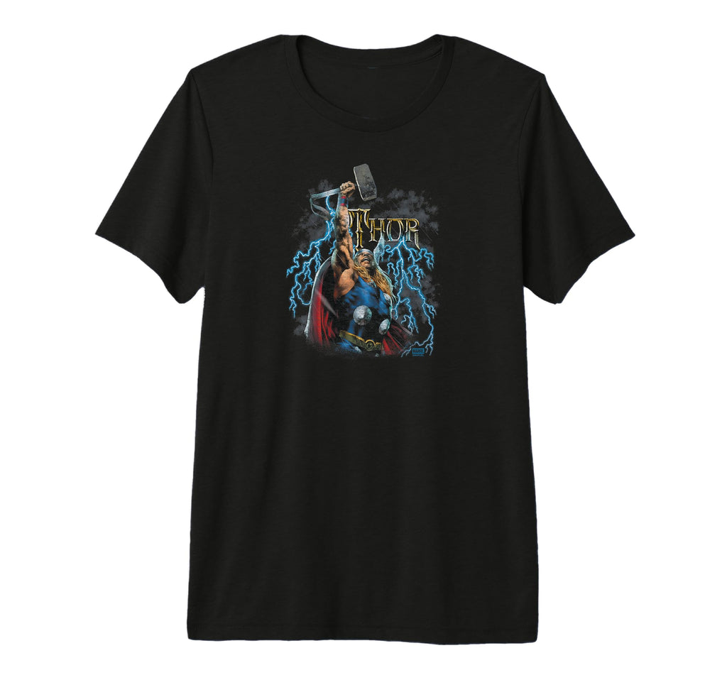 Marvel Mighty Thor Rock Vibe Tri Blend T-Shirt - Streetwear Style Men Women - T-Shirt, Sweatshirt, Hoodie