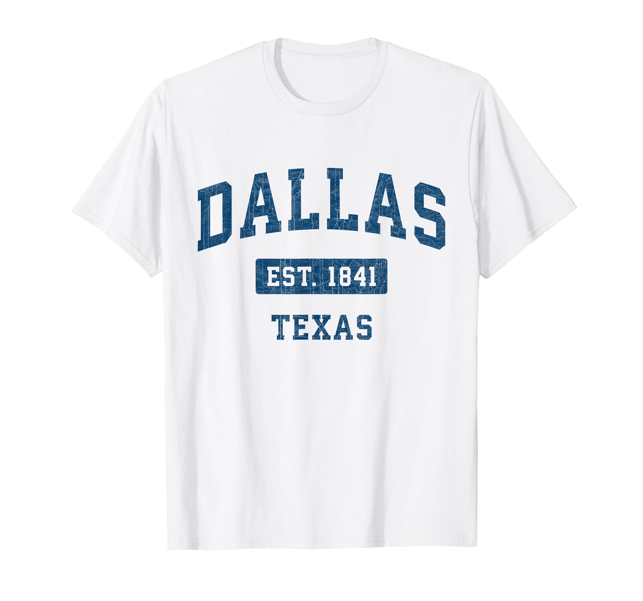 Dallas Texas Tx Athletic Navy T-Shirt - Aesthetic Graphic for Adults - T-Shirt, Sweatshirt, Hoodie