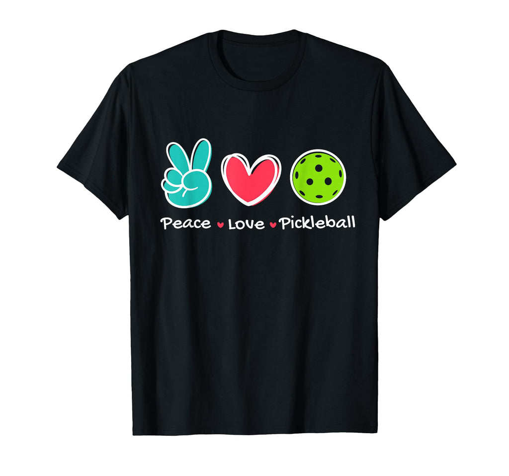 Funny Peace Love Pickleball Court Play T-Shirt - Aesthetic Graphic Unisex - T-Shirt, Sweatshirt, Hoodie