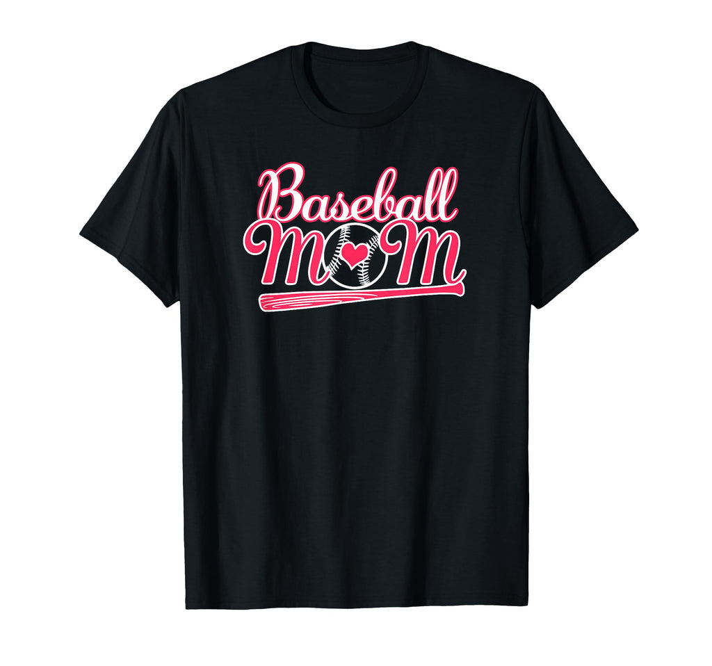 Love Baseball Mom Laces Heart T-Shirt - Minimalist Print for Adults - T-Shirt, Sweatshirt, Hoodie