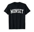 Monsey Ny Distressed White Varsity T-Shirt - Casual Everyday Wear Men Women - T-Shirt, Sweatshirt, Hoodie