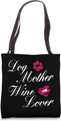 Dog Mother Wine Lover Gift Wife Mom - Adult & Kids T-Shirts, Sweatshirts & Hoodies apparel design preview 1
