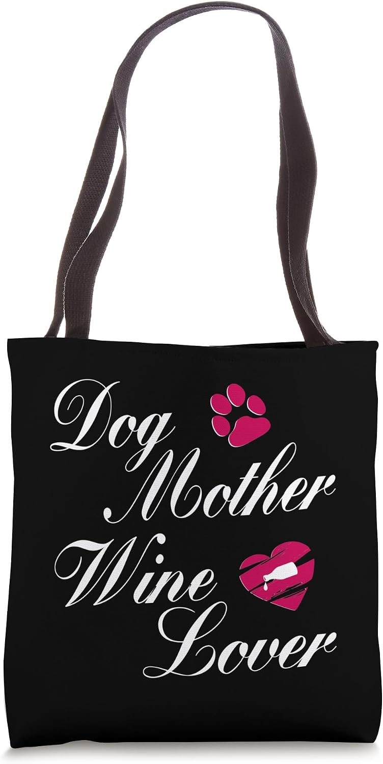 Dog Mother Wine Lover Gift Wife Mom - Adult & Kids T-Shirts, Sweatshirts & Hoodies apparel design preview 1