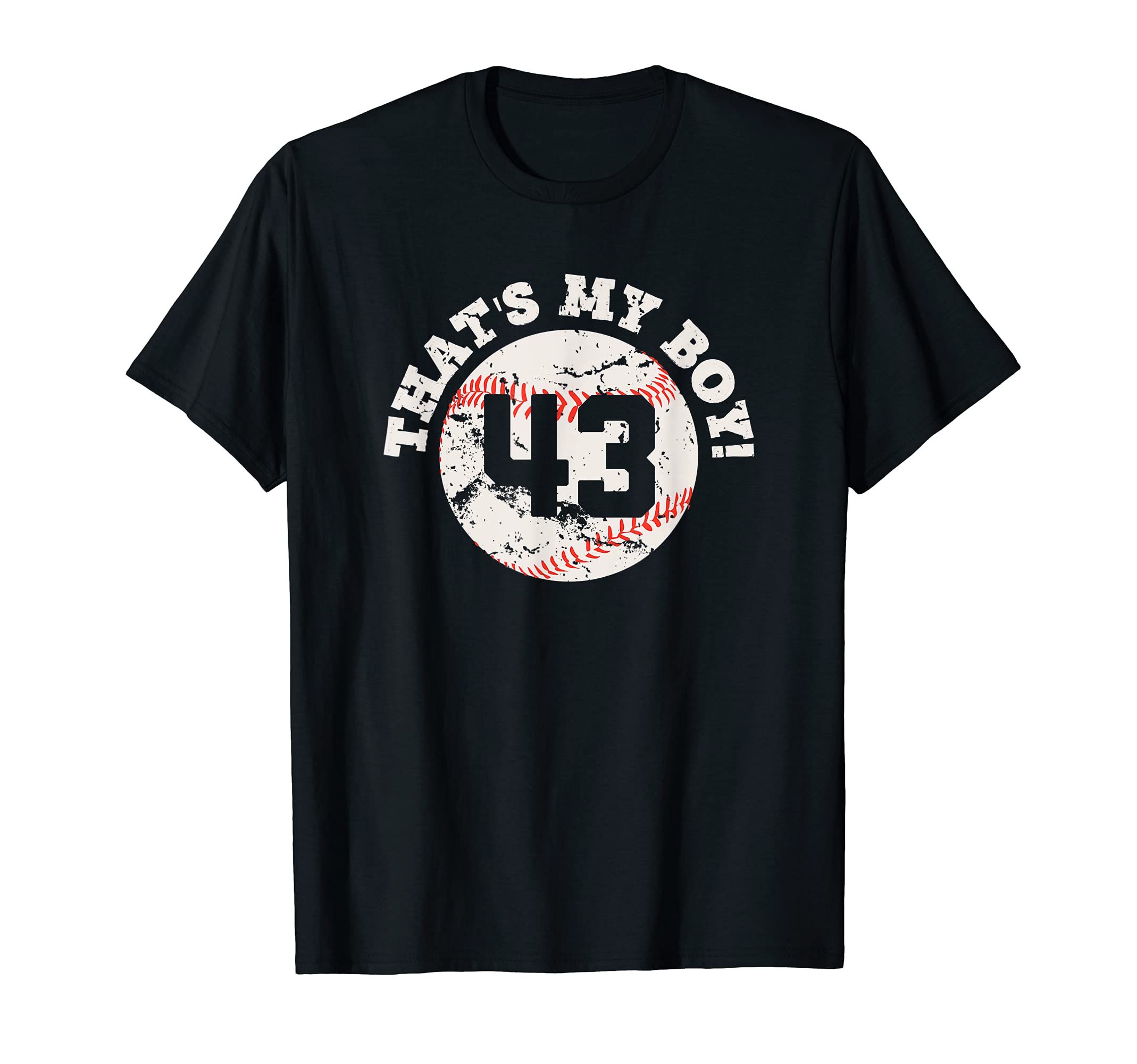 Thats My 43 Baseball Player Mom Or T-Shirt - Custom Art Print for Adults - T-Shirt, Sweatshirt, Hoodie