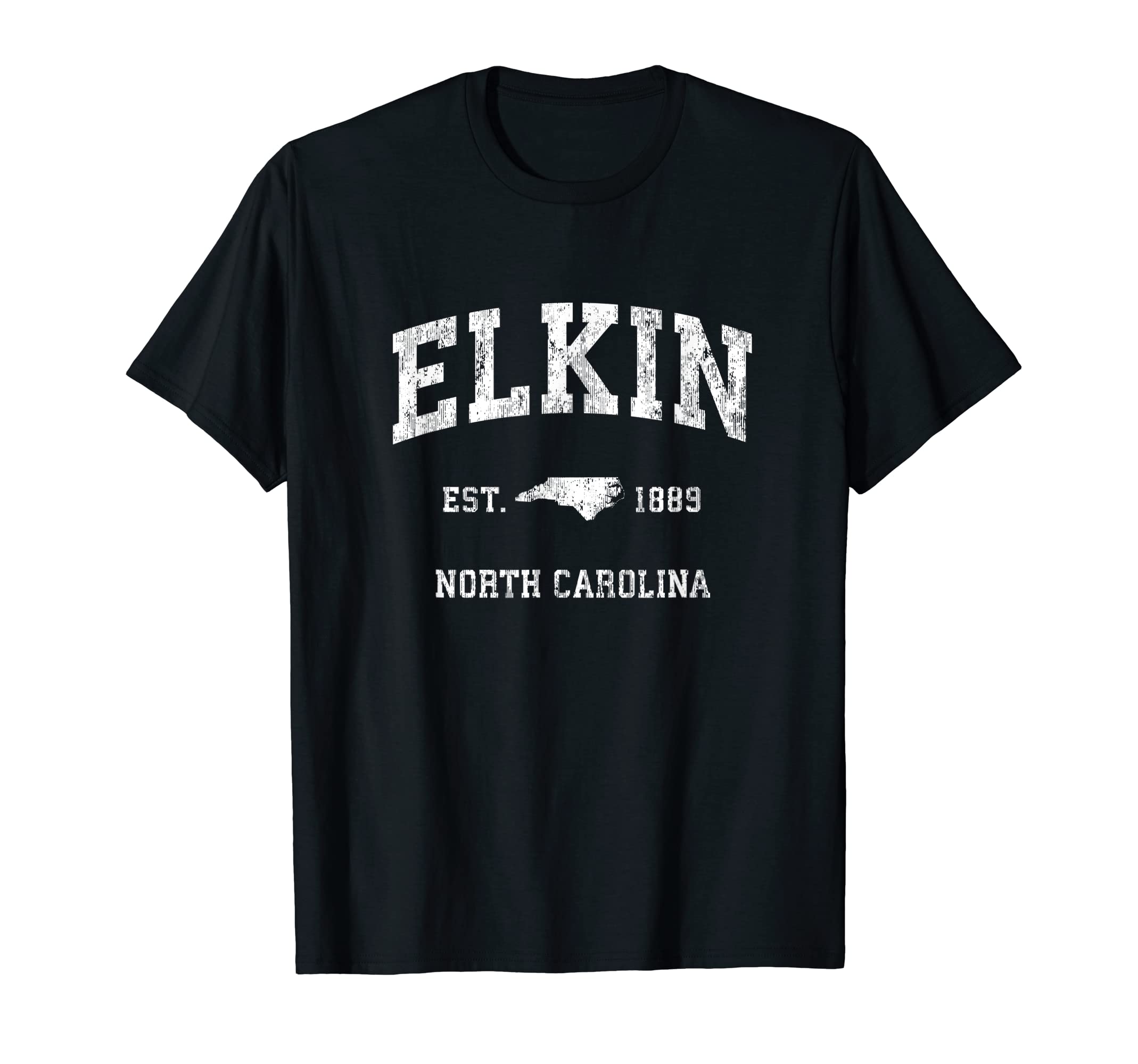 Elkin North Carolina Nc Athletic T-Shirt - Minimalist Print for Adults - T-Shirt, Sweatshirt, Hoodie