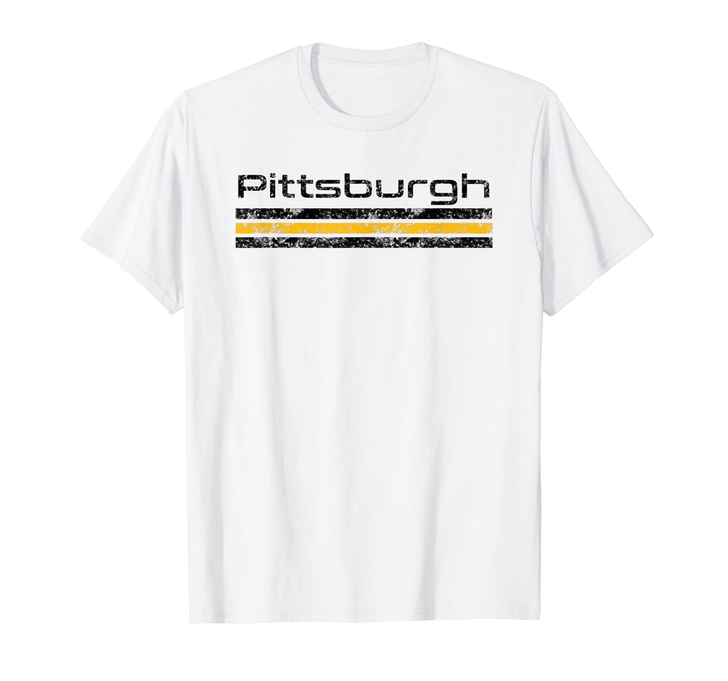 Pittsburgh Pennsylvania Weathered T-Shirt - Aesthetic Graphic for Adults - T-Shirt, Sweatshirt, Hoodie