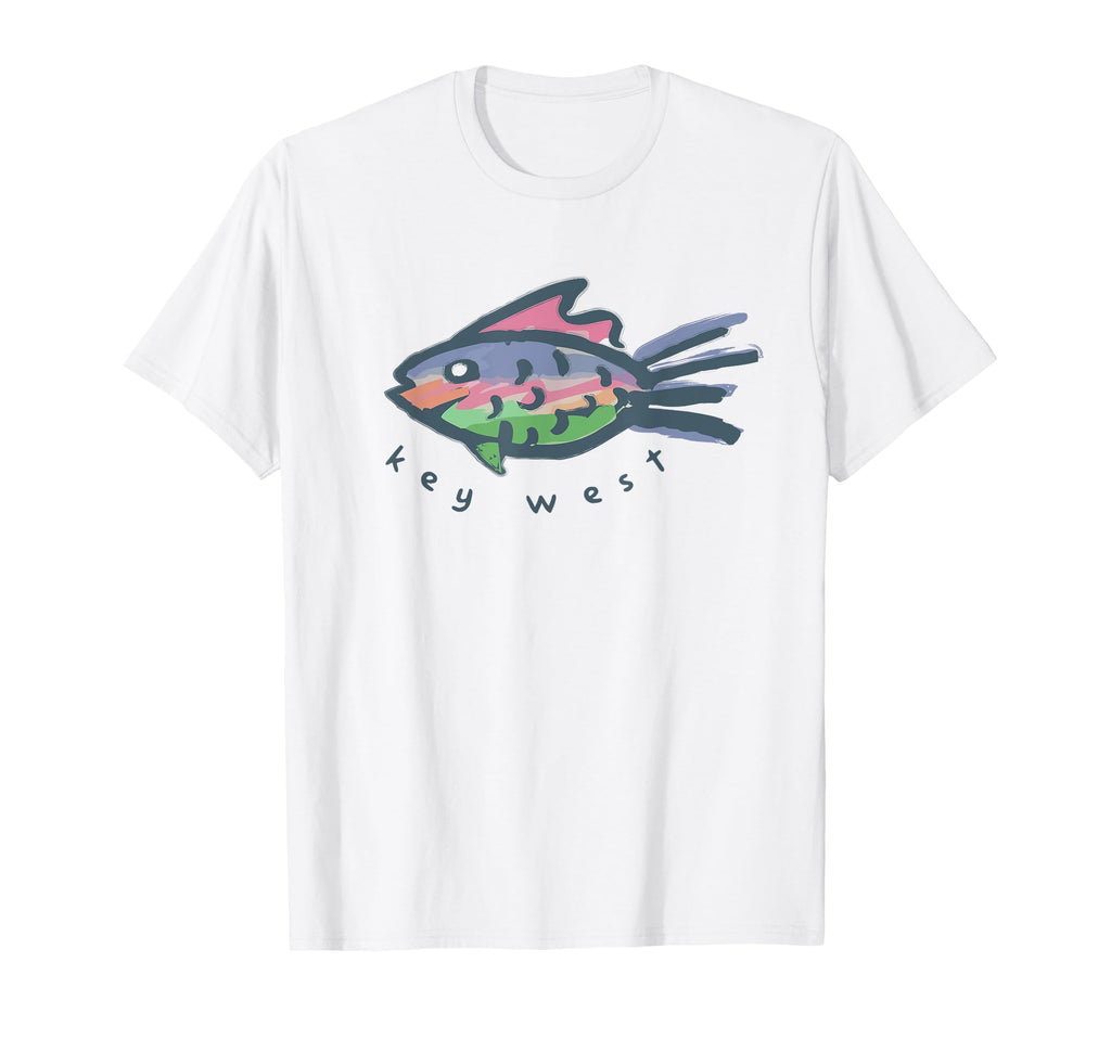 Key West Florida Tropical Fish T-Shirt - Trendy Graphic Unisex - T-Shirt, Sweatshirt, Hoodie