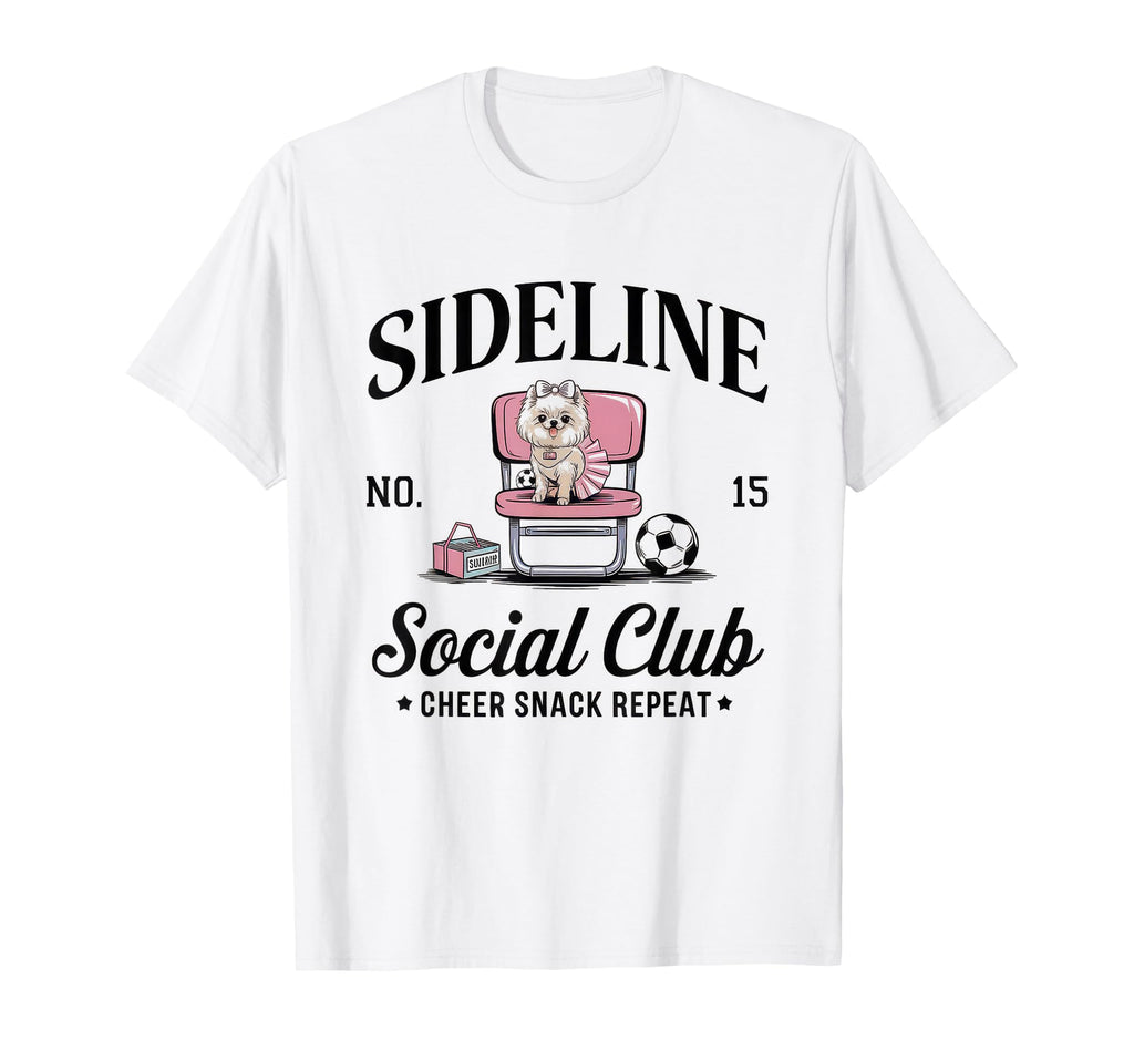 Sideline Social Club Soccer Mom Game Day T-Shirt - Unique Graphic Men Women - T-Shirt, Sweatshirt, Hoodie