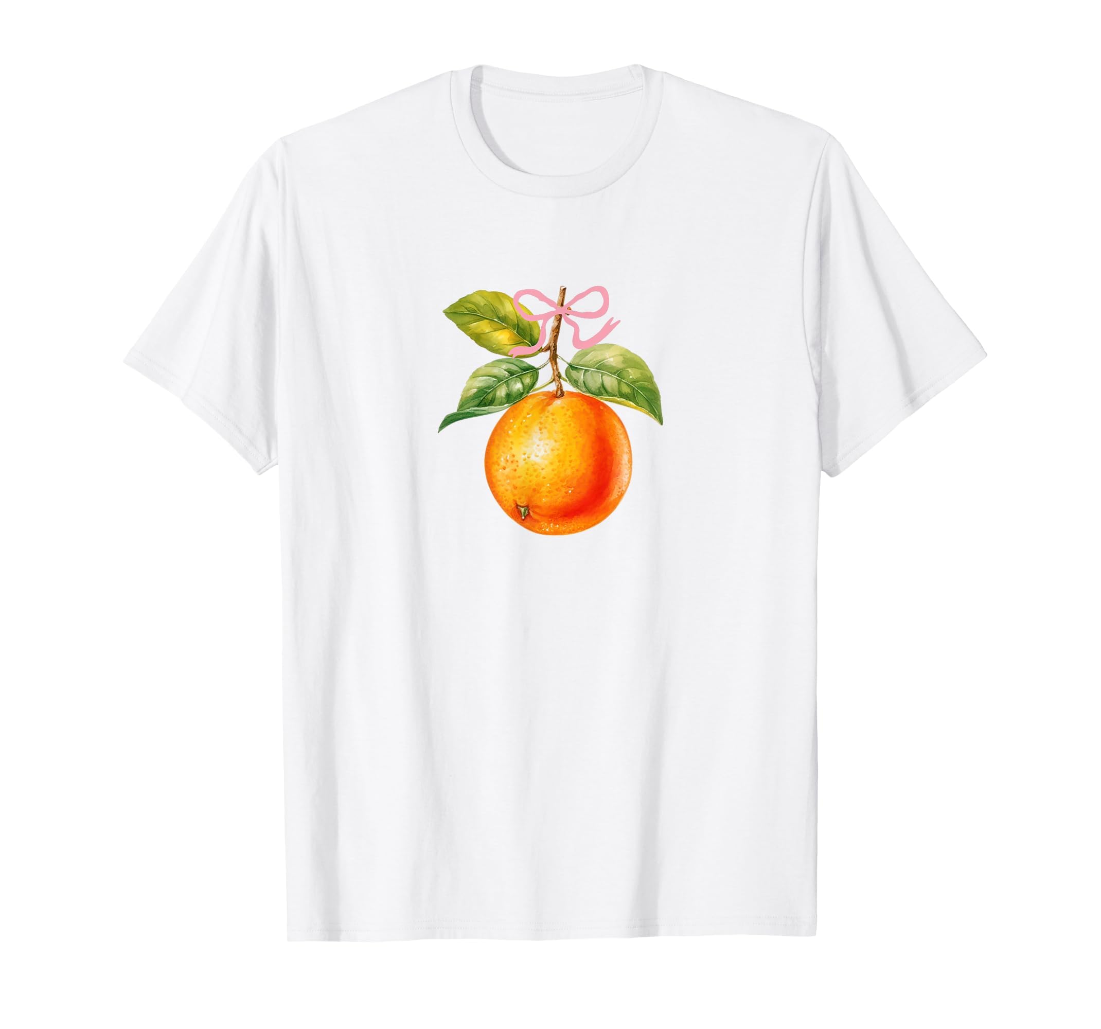 Orange Fruit Coquette Bow Oranges T-Shirt - Aesthetic Graphic for Adults - T-Shirt, Sweatshirt, Hoodie