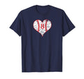 Love Baseball Mom 8 Baseball Heart T-Shirt - Custom Art Print Unisex - T-Shirt, Sweatshirt, Hoodie