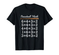 Baseball Math Double Play Baseball T-Shirt - Fun Novelty Design for Adults - T-Shirt, Sweatshirt, Hoodie