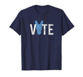 Vote Democrat Distressed 2024 T-Shirt - Aesthetic Graphic for Adults - T-Shirt, Sweatshirt, Hoodie