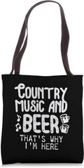 Country Music and Beer Thats Why Im Here - Adult & Kids T-Shirts, Sweatshirts & Hoodies apparel design preview 1