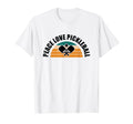 Funny Pickleball Peace Love T-Shirt - Fun Novelty Design for Adults - T-Shirt, Sweatshirt, Hoodie