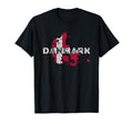 Danish Map And Flag Souvenir T-Shirt - Fun Novelty Design for Adults - T-Shirt, Sweatshirt, Hoodie