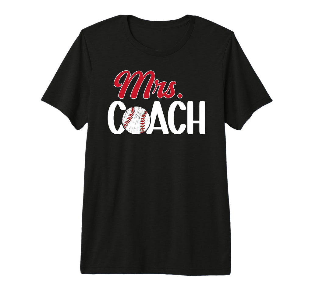 Mrs Coach Baseball Coachs Wife T-Shirt - Unique Graphic for Adults - T-Shirt, Sweatshirt, Hoodie