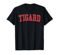 Tigard Or Varsity Red Text T-Shirt - Unique Graphic Unisex - T-Shirt, Sweatshirt, Hoodie