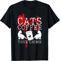 True Crime Podcast Books and Cat Merch Gifts - Adult & Kids T-Shirts, Sweatshirts & Hoodies apparel design preview 1