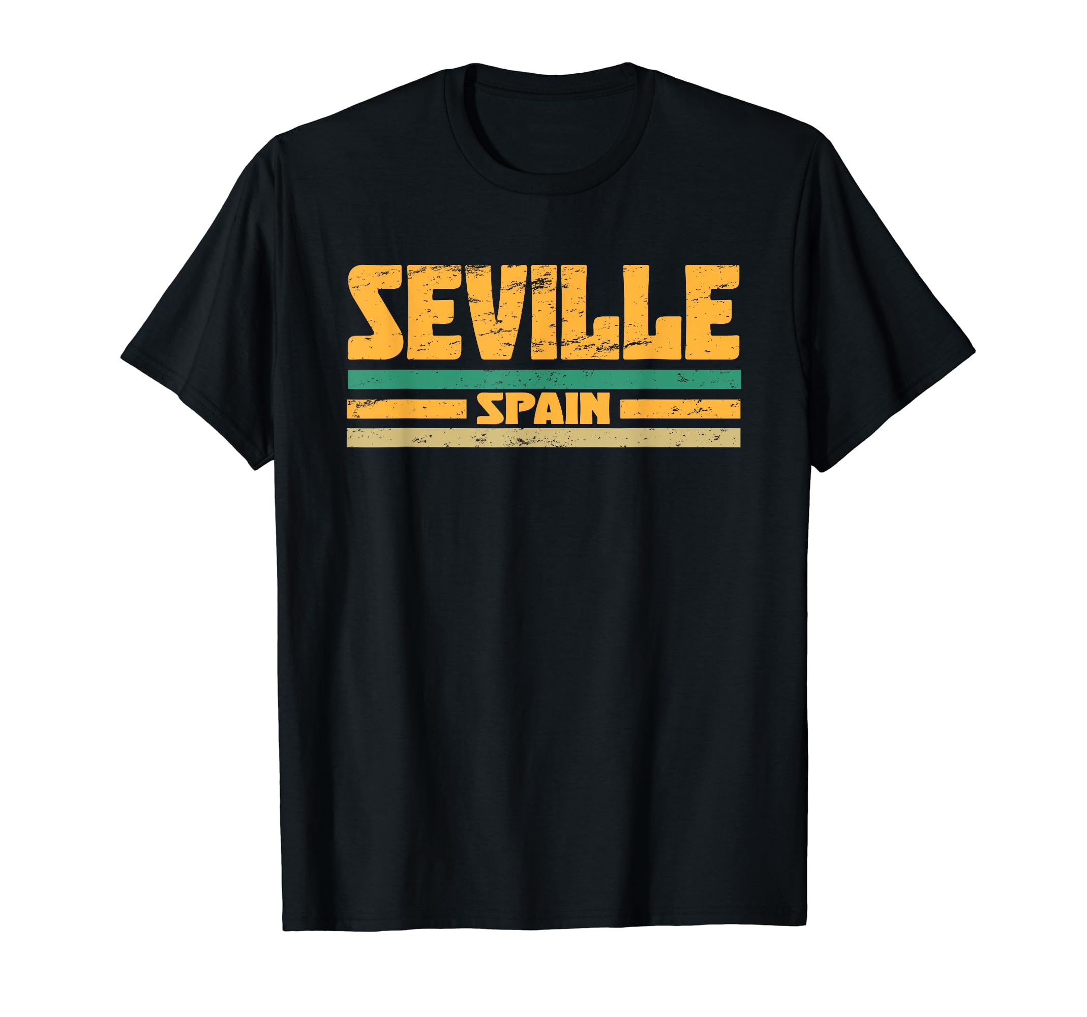 Seville Spain Distressed T-Shirt - Novelty Apparel for Adults - T-Shirt, Sweatshirt, Hoodie