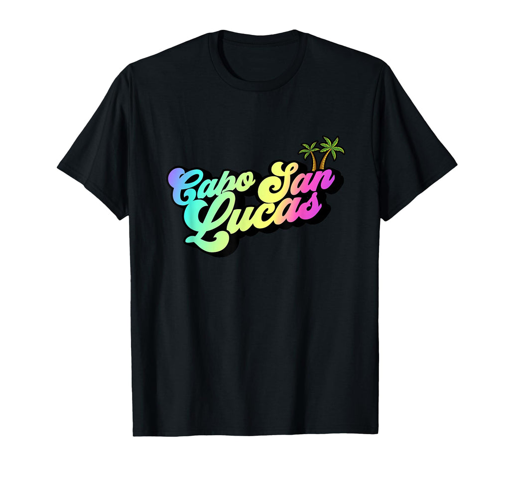 Cabo San Lucas Mexico Typography 70S T-Shirt - Custom Art Print Unisex - T-Shirt, Sweatshirt, Hoodie