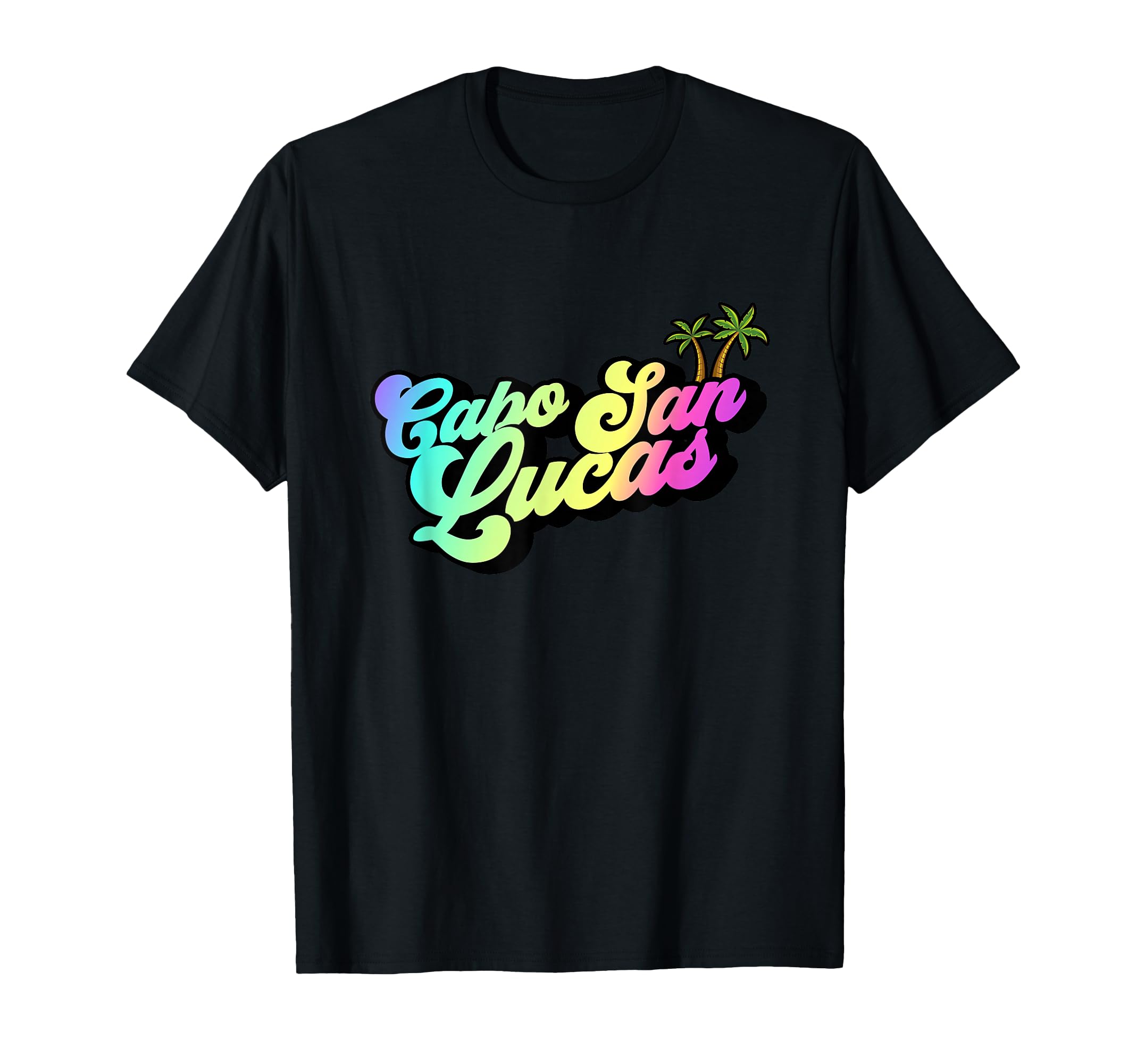 Cabo San Lucas Mexico Typography 70S T-Shirt - Custom Art Print Unisex - T-Shirt, Sweatshirt, Hoodie