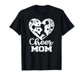 Cheer Mom Heart Funny Cheerleader T-Shirt - Minimalist Print Men Women - T-Shirt, Sweatshirt, Hoodie