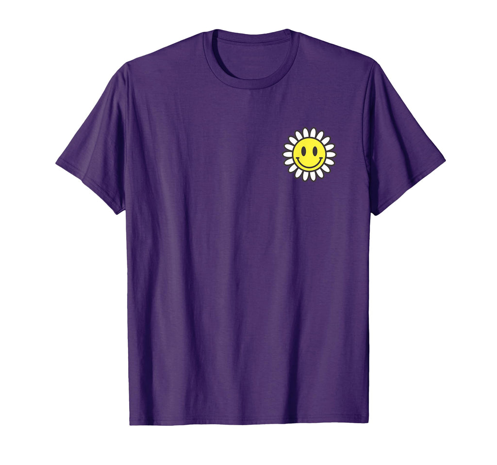 Happy Smiling Smile Face Daisy Flower T-Shirt - Fun Novelty Design Unisex - T-Shirt, Sweatshirt, Hoodie