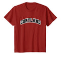 Cortland New York Varsity Red T-Shirt - Fun Novelty Design Men Women - T-Shirt, Sweatshirt, Hoodie