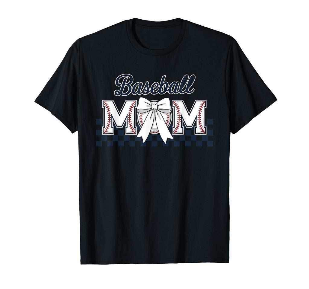 Baseball Mama Coquette Bow Game Day T-Shirt - Unique Graphic Unisex - T-Shirt, Sweatshirt, Hoodie