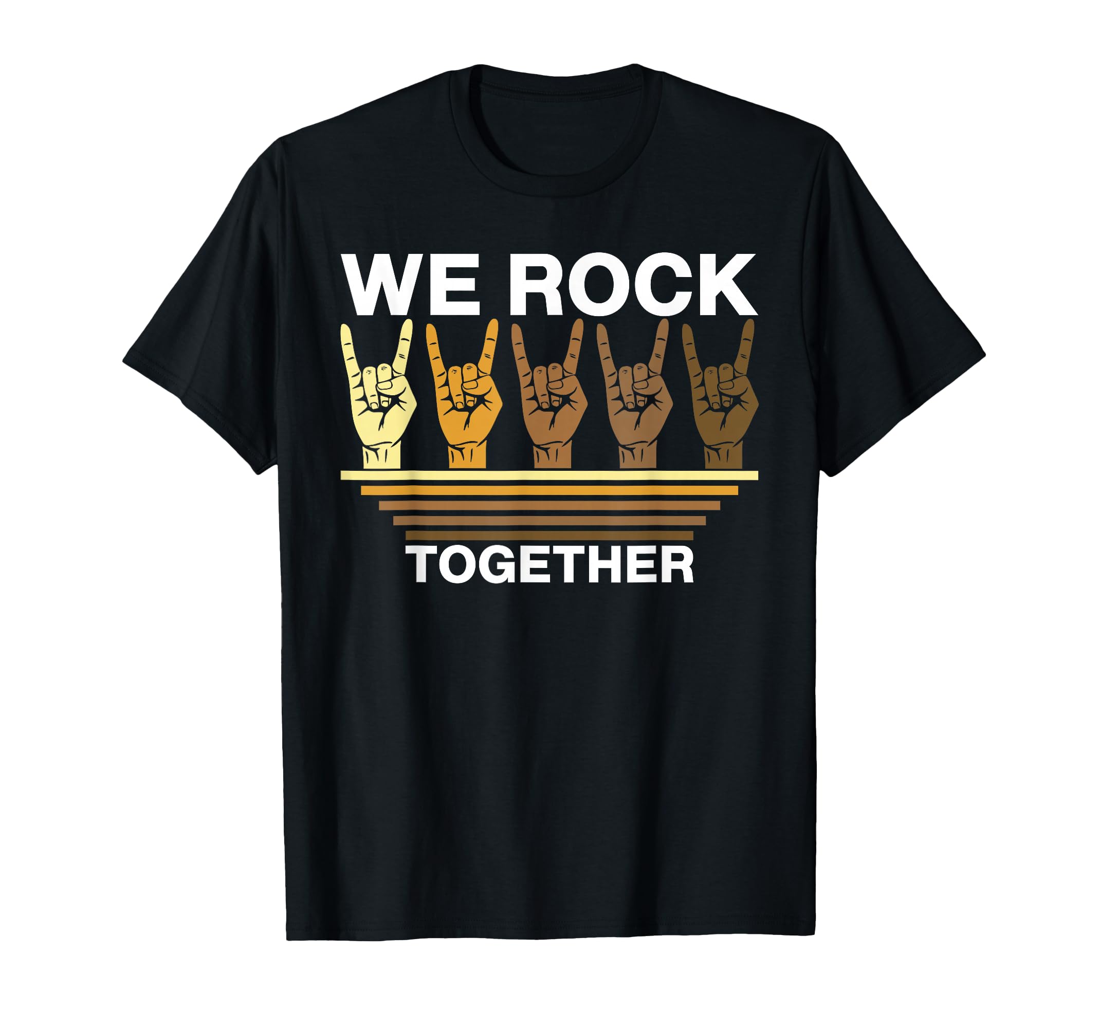 We Rock Together Rock Distressed T-Shirt - Streetwear Style for Adults - T-Shirt, Sweatshirt, Hoodie