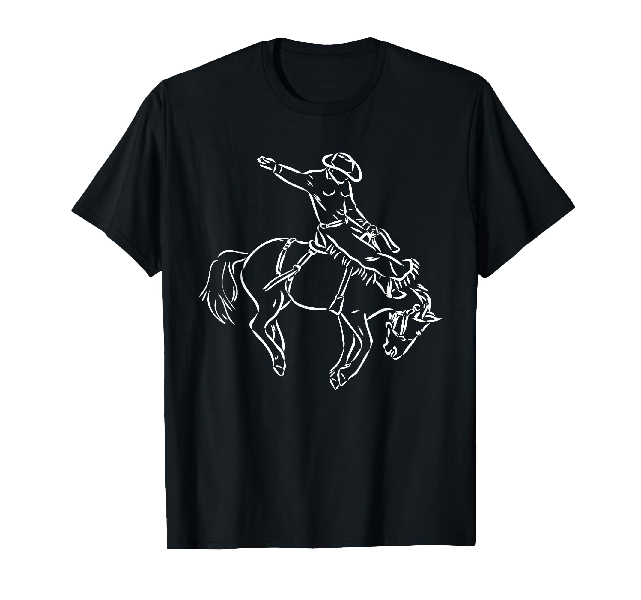 Rodeo Bucking Bronco Rodeo Horse T-Shirt - Trendy Graphic Men Women - T-Shirt, Sweatshirt, Hoodie
