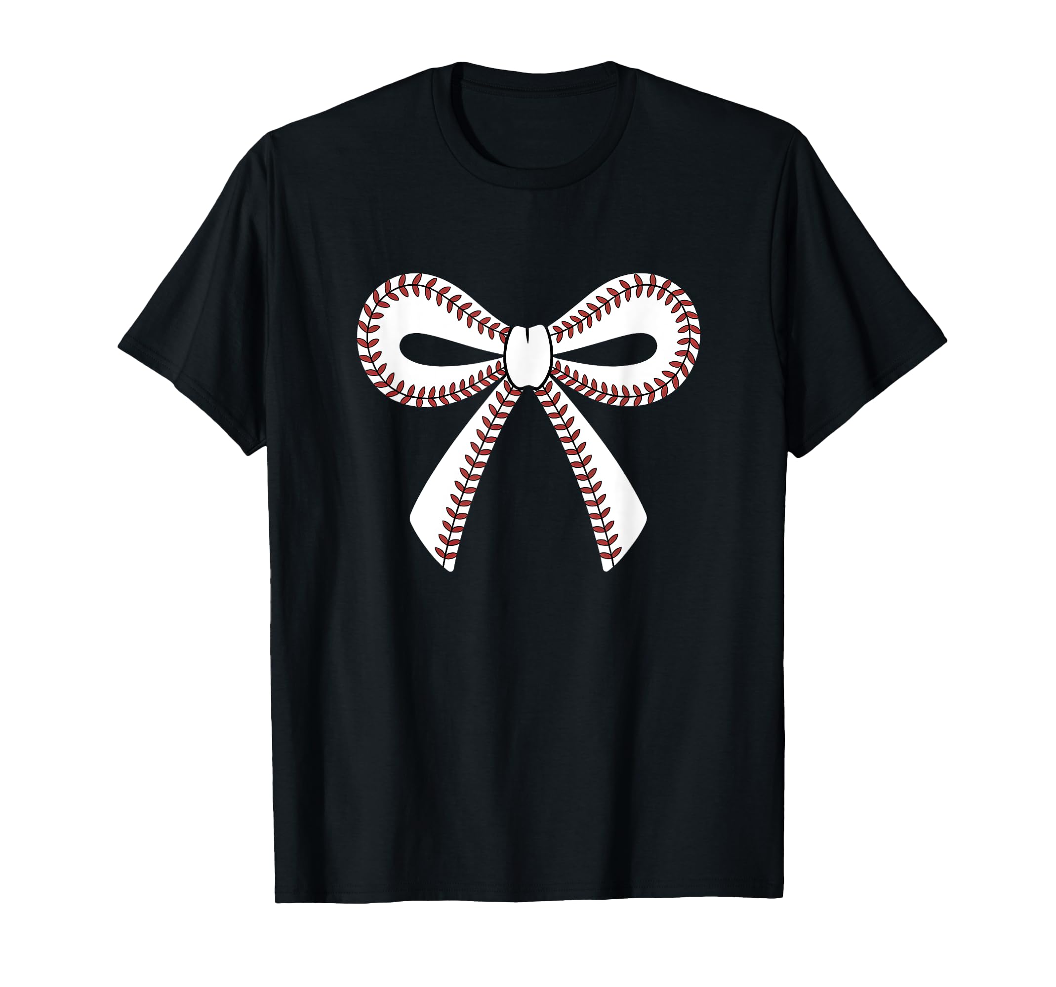 Baseball Bow Baseball Mom Mama T-Shirt - Trendy Graphic Unisex - T-Shirt, Sweatshirt, Hoodie