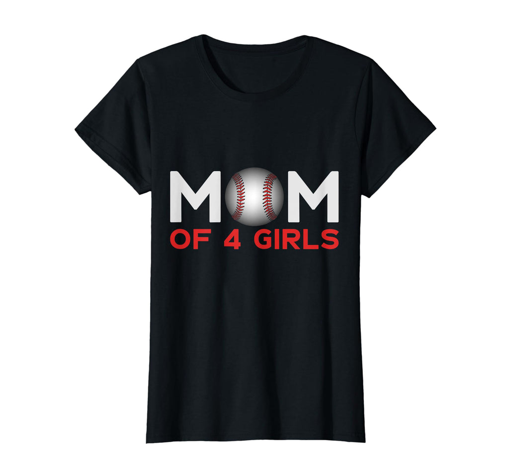 Mom 4 Baseball Mothers Day T-Shirt - Graphic Print Men Women - T-Shirt, Sweatshirt, Hoodie