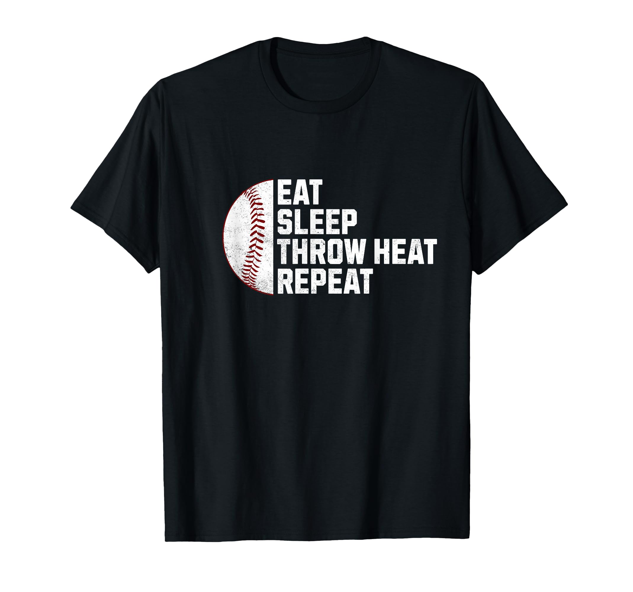 Eat Sleep Throw Heat Repeat Fastball T-Shirt - Aesthetic Graphic Men Women - T-Shirt, Sweatshirt, Hoodie