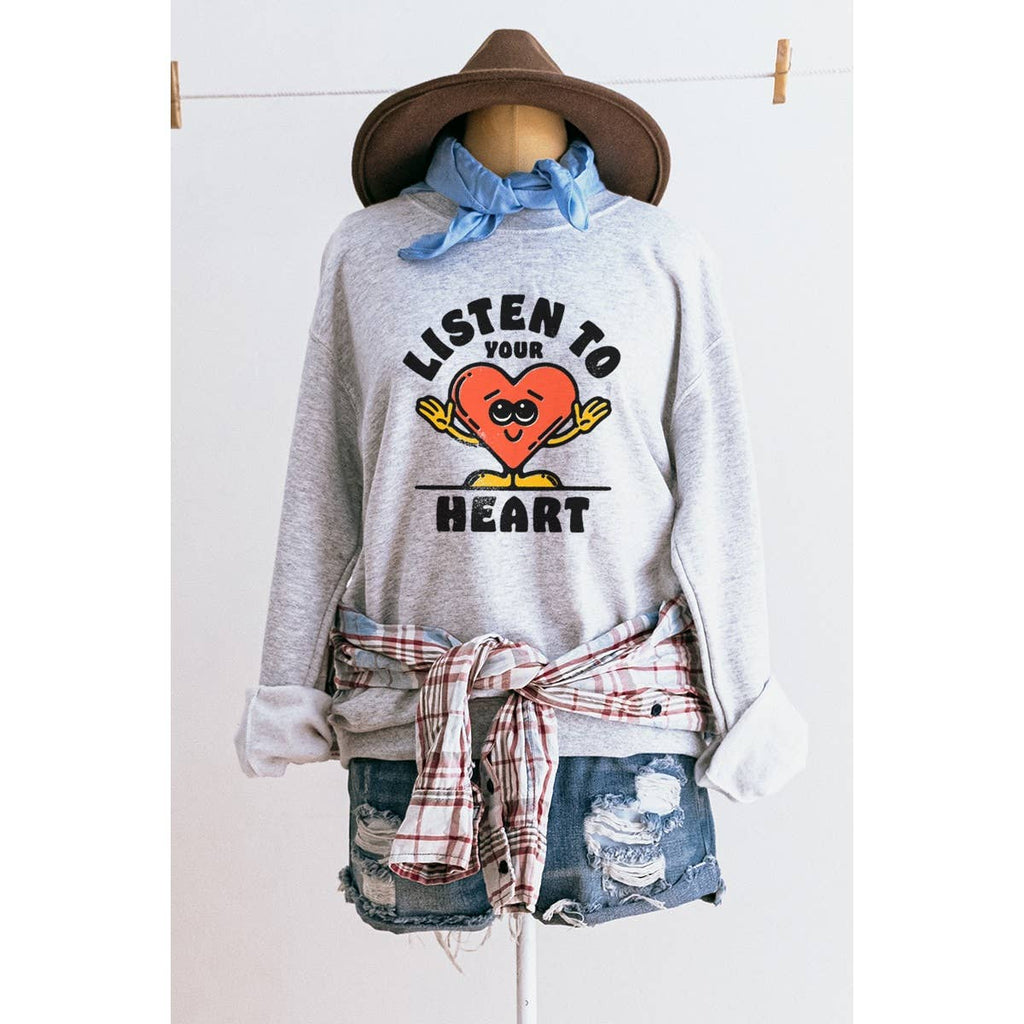 Listen To Your Heart Graphic - Adult & Kids T-Shirts, Sweatshirts & Hoodies apparel design preview 1