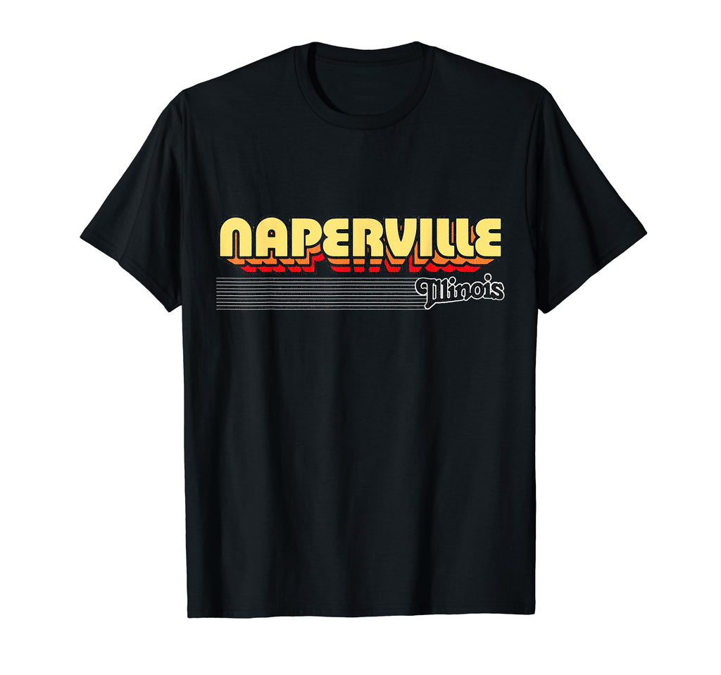 Naperville Illinois Stripes T-Shirt - Streetwear Style Men Women - T-Shirt, Sweatshirt, Hoodie
