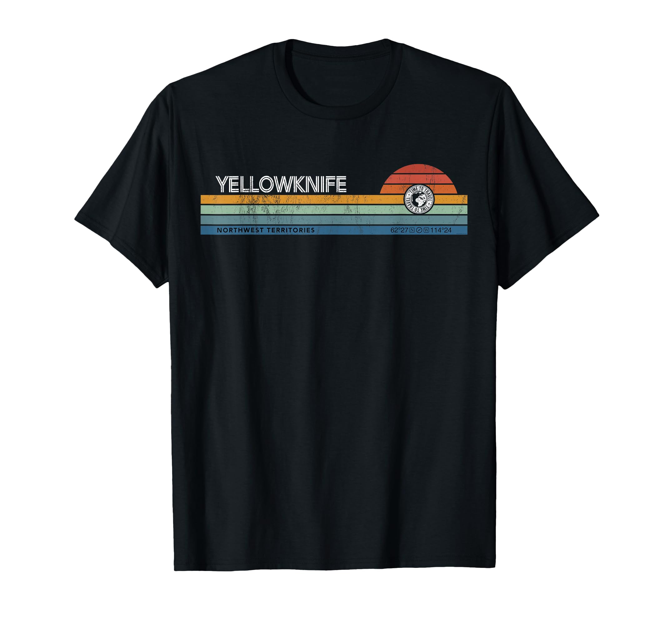 Yellowknife Northwest Territories T-Shirt - Fun Novelty Design for Adults - T-Shirt, Sweatshirt, Hoodie