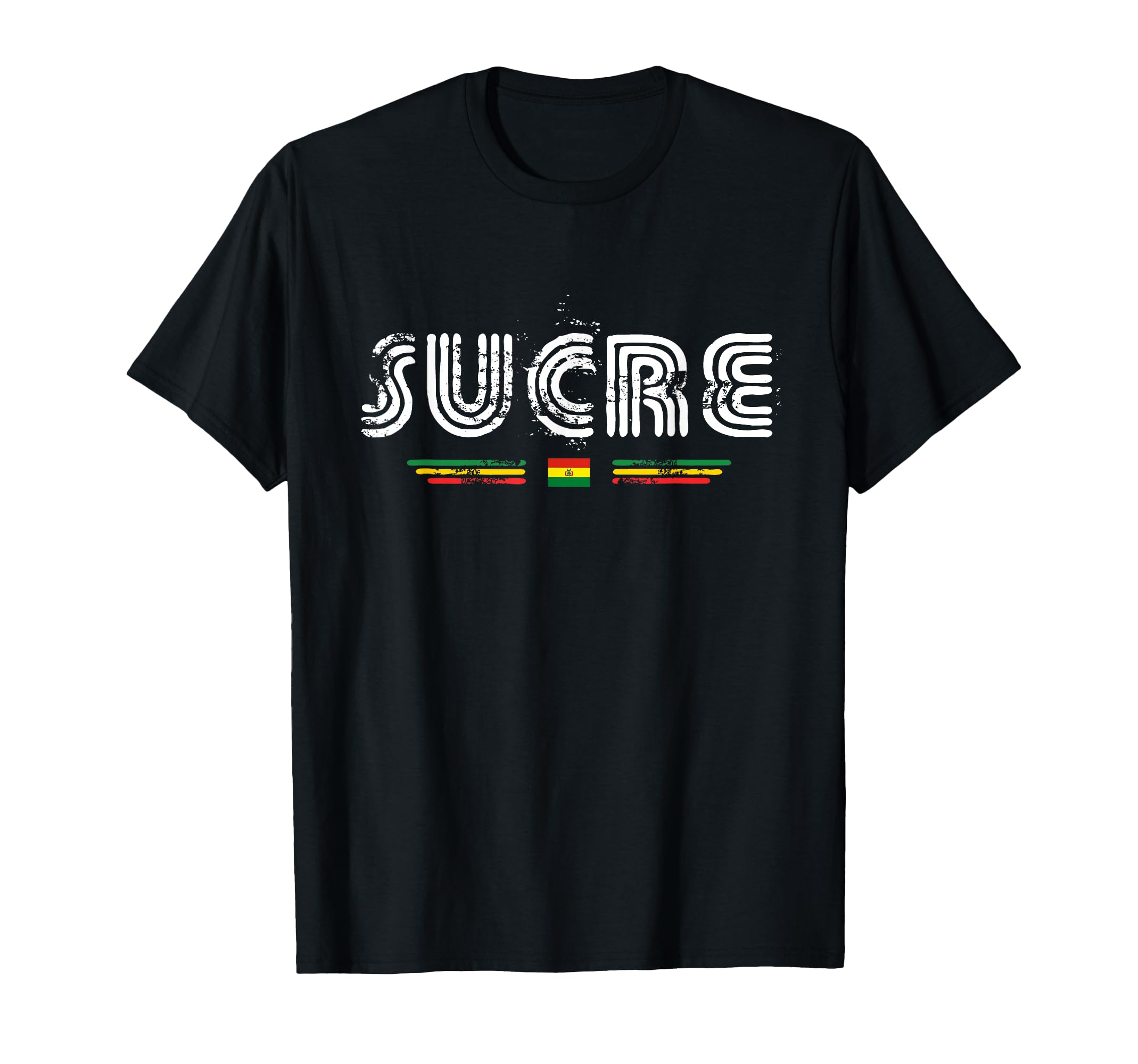Sucre Bolivia 70S 80S Type Flag T-Shirt - Custom Art Print Unisex - T-Shirt, Sweatshirt, Hoodie
