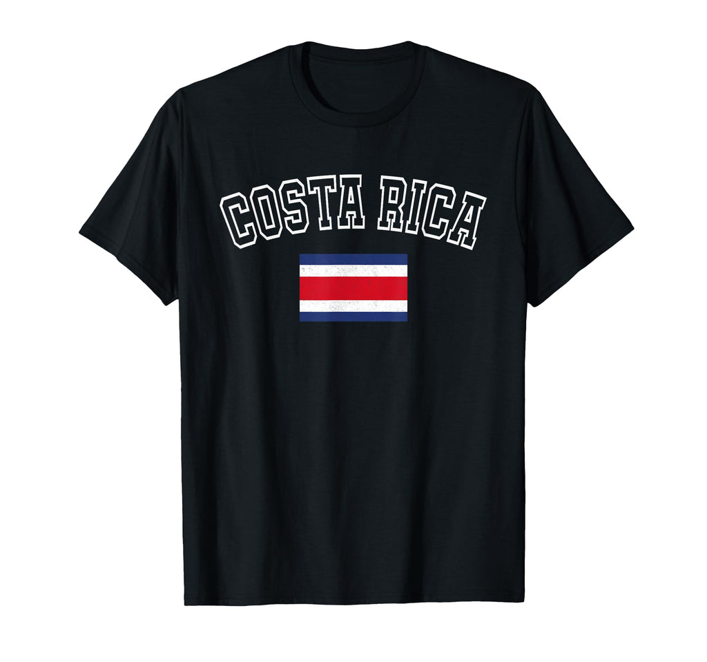 Costa Rica Flag Distressed Heritage T-Shirt - Aesthetic Graphic Unisex - T-Shirt, Sweatshirt, Hoodie