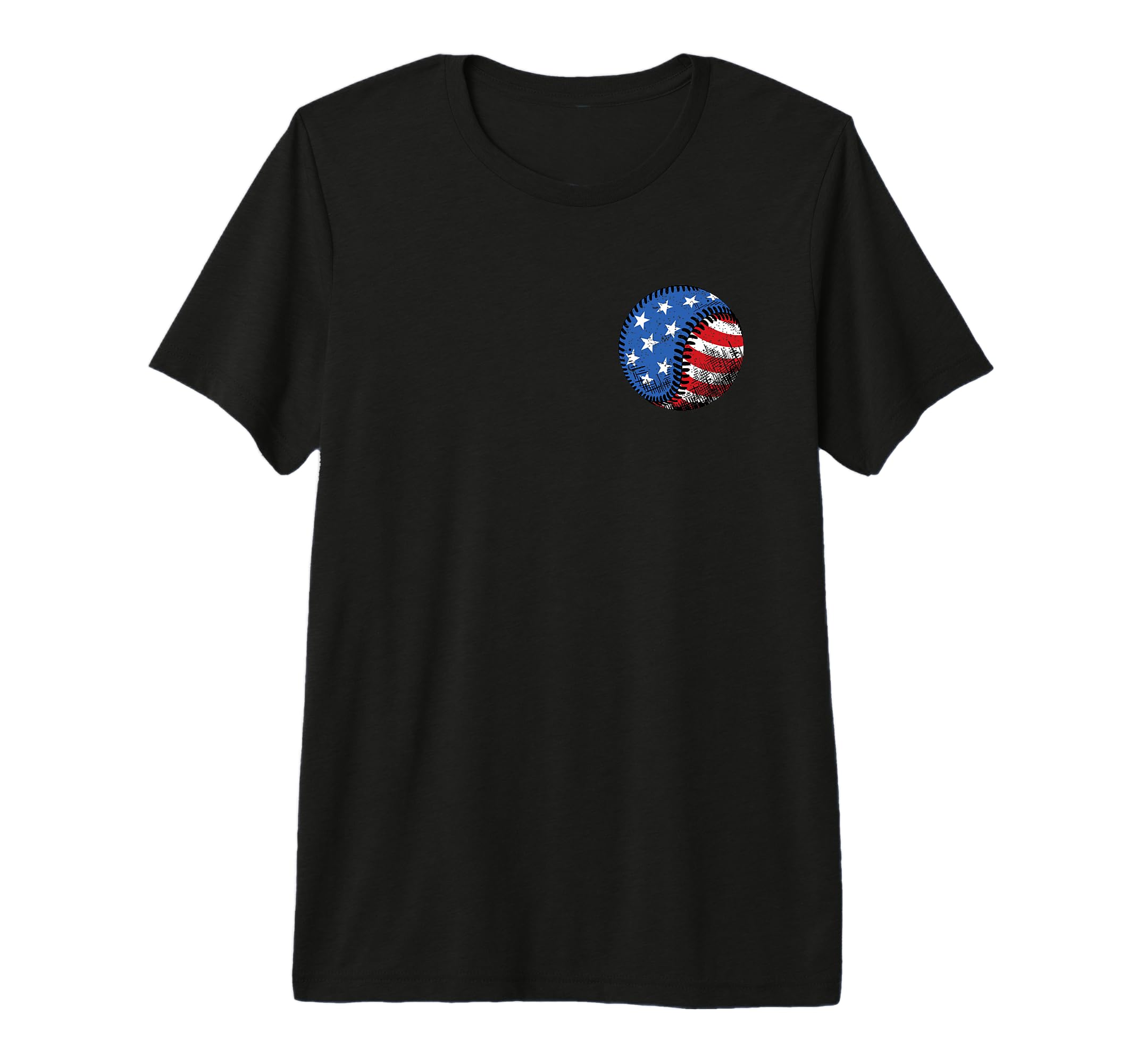 Pocket Us Flag Baseball Ball Sport T-Shirt - Fun Novelty Design Unisex - T-Shirt, Sweatshirt, Hoodie