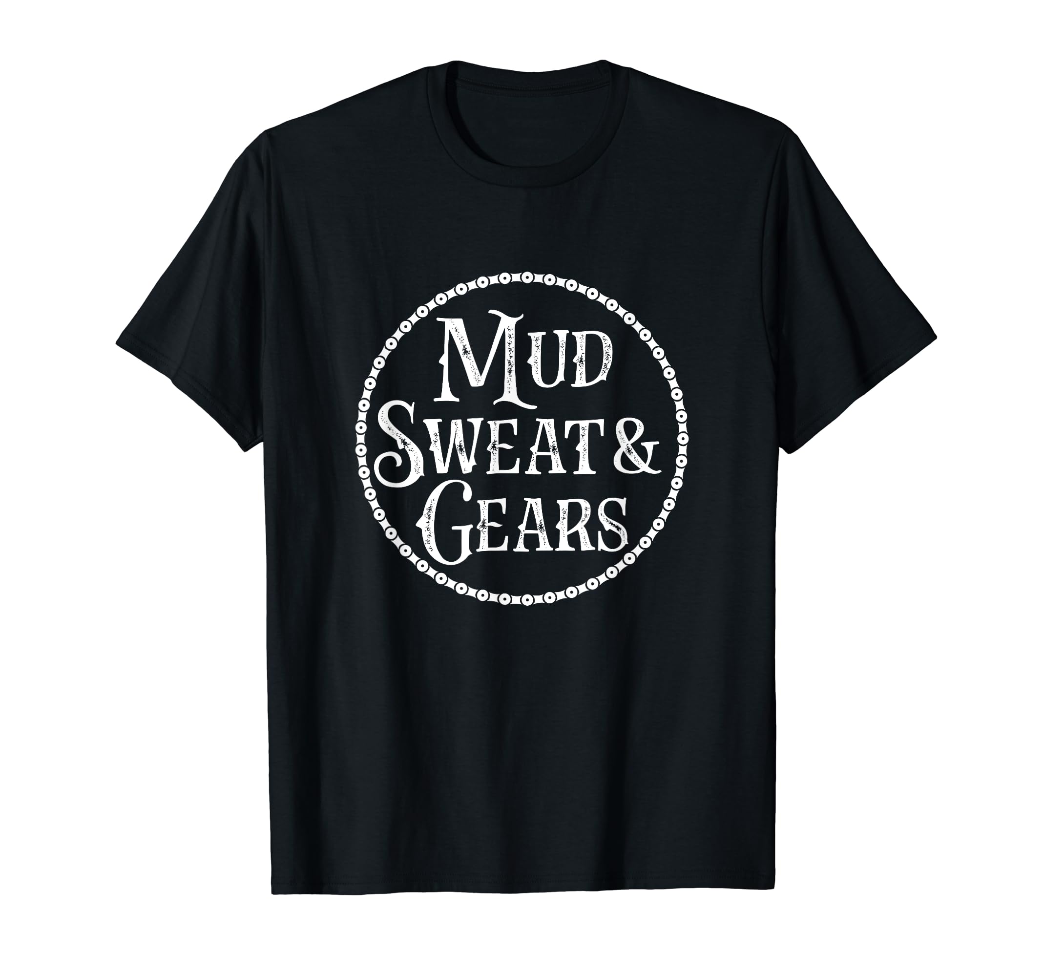 Mud Sweat And Gears Bicycle T-Shirt - Minimalist Print for Adults - T-Shirt, Sweatshirt, Hoodie