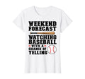Womens Weekend Forecast Watching T-Shirt - Custom Art Print Men Women - T-Shirt, Sweatshirt, Hoodie