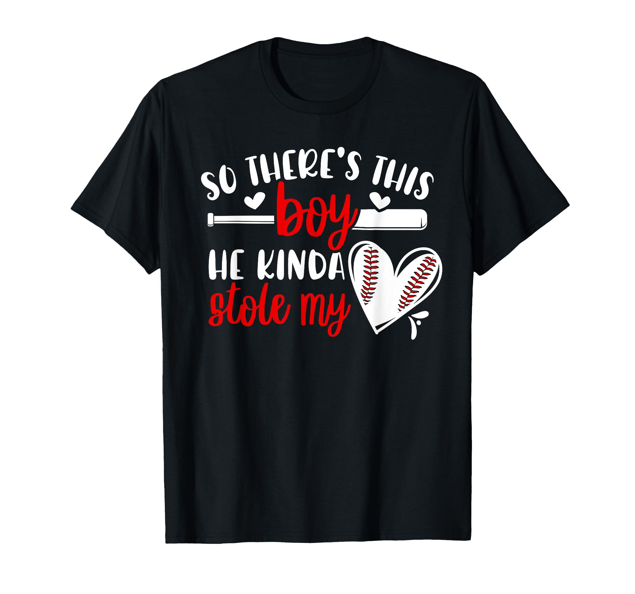 He Stole My Heart Baseball Girlfriend T-Shirt - Custom Art Print Unisex - T-Shirt, Sweatshirt, Hoodie